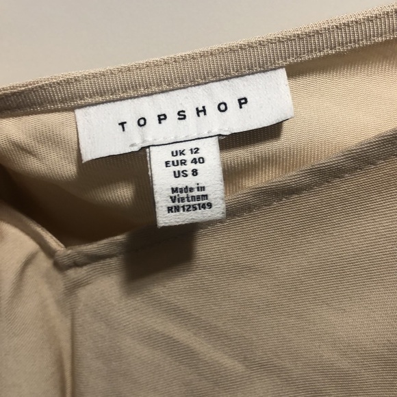 Beige NWOT slip dress TOPSHOP - Picture 5 of 5